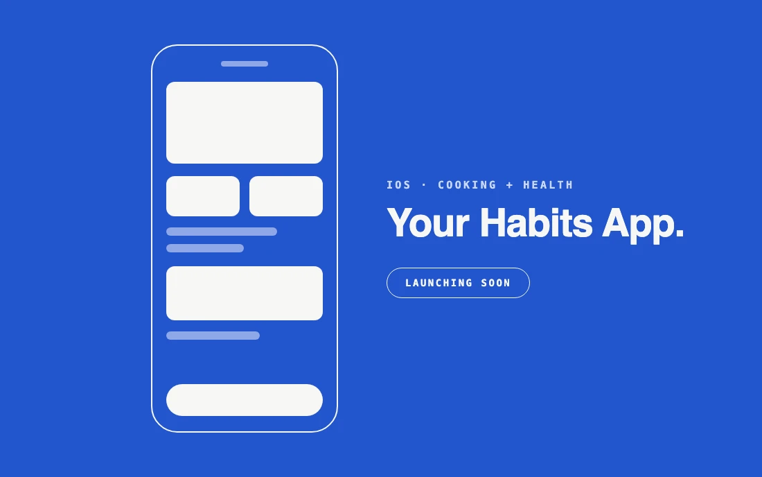 Your Habits App, launching soon